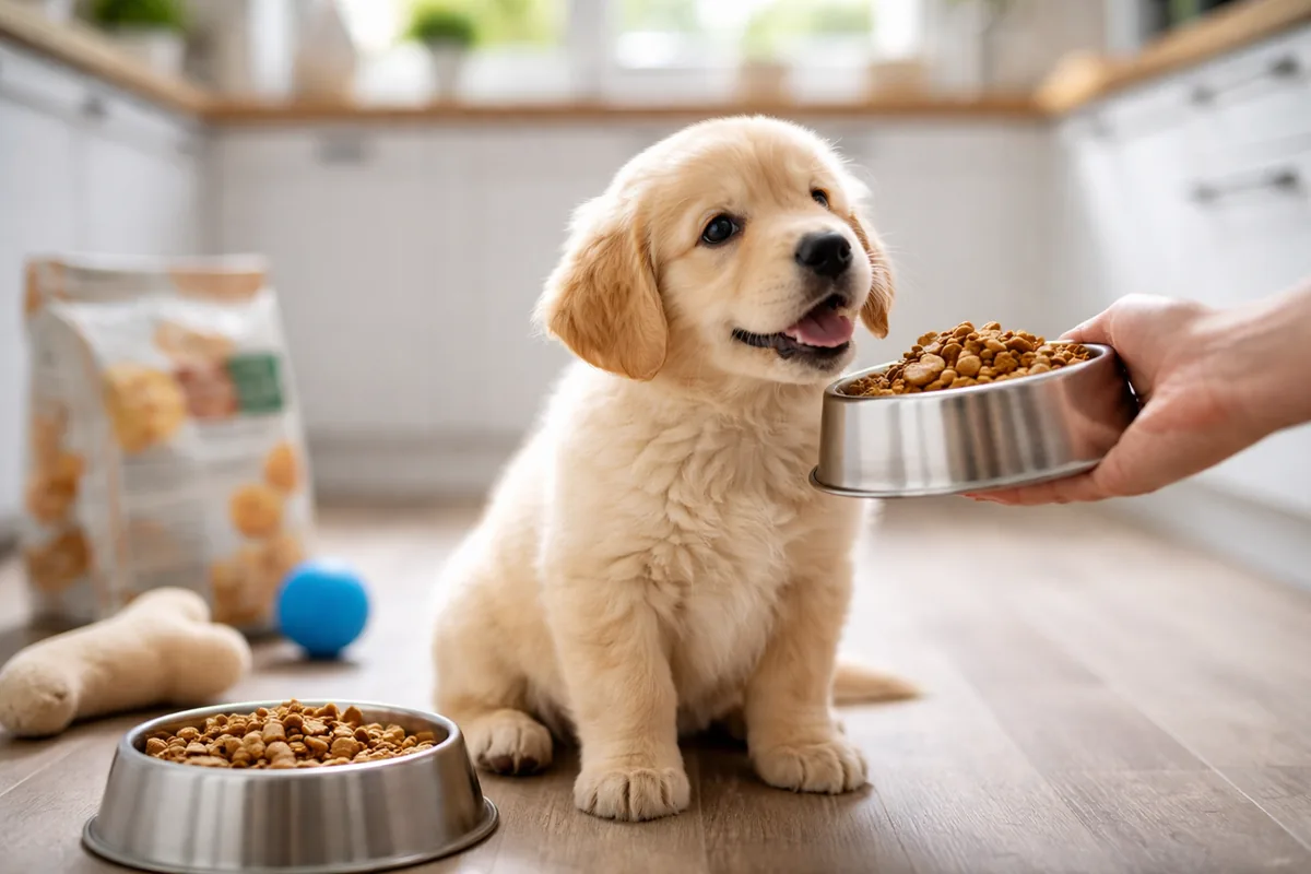 Quand nourrir un chiot de moins de trois mois
