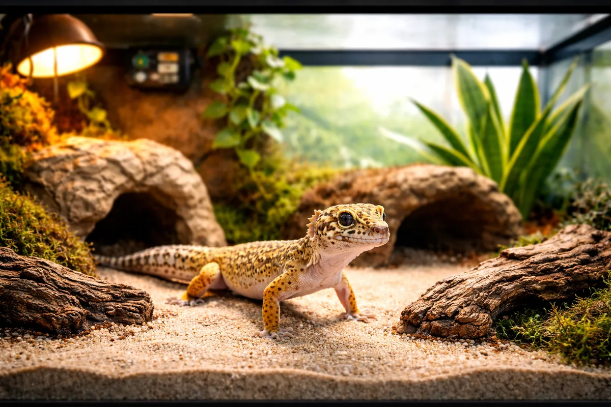 Quel type de terrarium pour un gecko léopard débutant